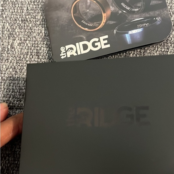 The Ridge 1 Alpine Navy tungsten wedding band and 1 silicone black ring size 11 - Picture 2 of 7